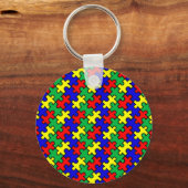 Porte-clés Motif sans couture de puzzle (Recto)