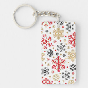 Porte-clés Motif Snowflake