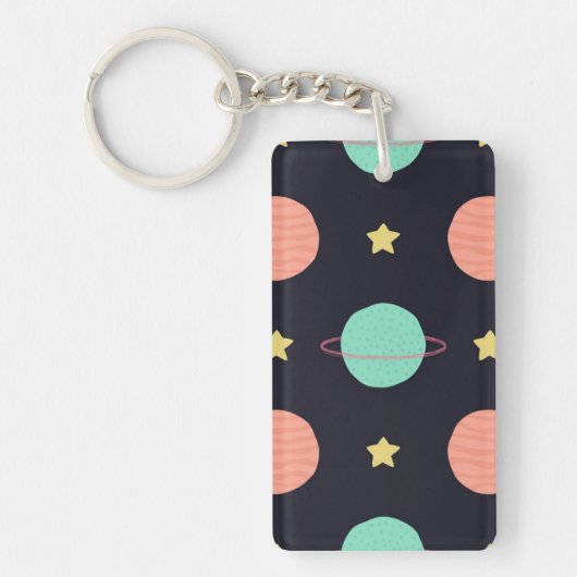 Porte-clés Motif spatial (Devant)