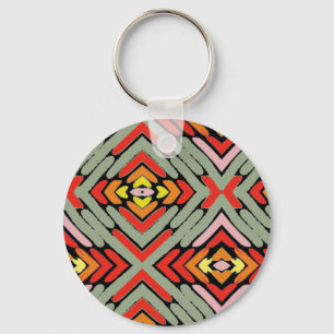 Porte-clés Motif sud-ouest artistique avec nom personnalisé