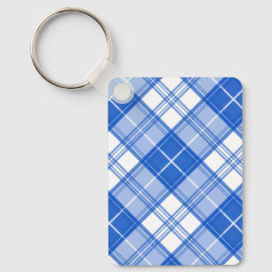 Porte-clés Motif Tartan Brun Blanc yxm0uat9