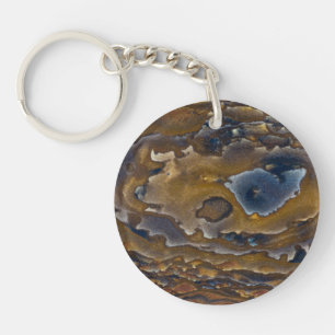 Porte-clés Motif Tourbillonnant Sur Dalle De Jasper