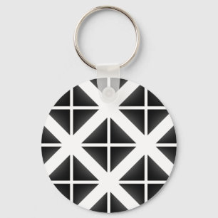 Porte-clés Motif triangle Black Trendy