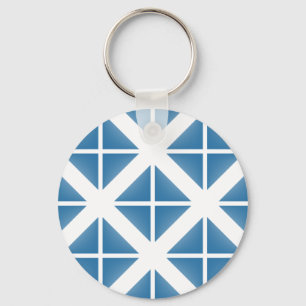 Porte-clés Motif triangle bleu tendance