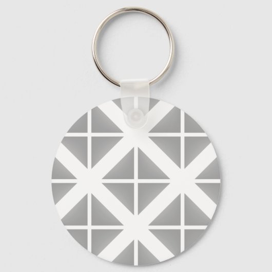 Porte-clés Motif triangle gris tendance (Recto)