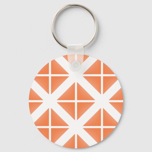 Porte-clés Motif triangle Orange tendance (Recto)