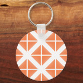Porte-clés Motif triangle Orange tendance (Recto)