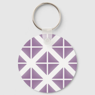 Porte-clés Motif triangle tendance violet