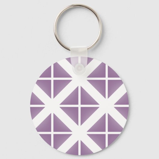 Porte-clés Motif triangle tendance violet (Recto)