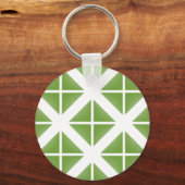 Porte-clés Motif triangle vert tendance (Recto)