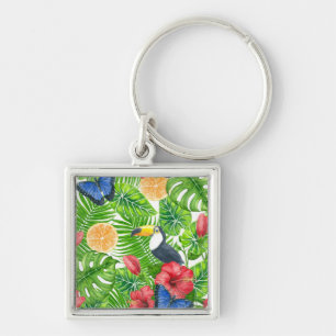 Porte-clés Motif tropical