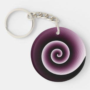 Porte-clés Motif Twirl élégant et contemporain