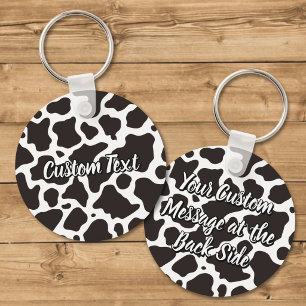 Porte-clés motif vache