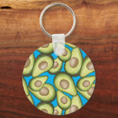 Porte-clés Motif Vegan Avocado frais et gourmand (Recto)