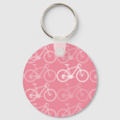 Porte-clés motif vélo rose (Recto)