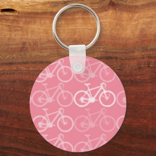 Porte-clés motif vélo rose (Recto)