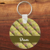 Porte-clés Motif vert à touffes (Recto)