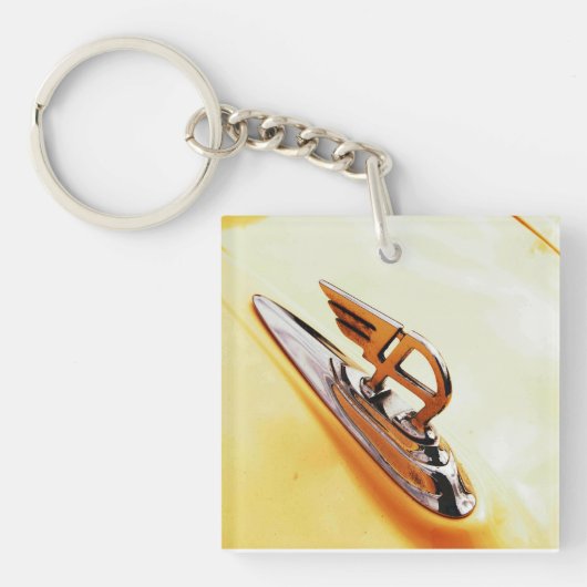 Porte-clés motif vintage de voiture d'Austin (Devant)