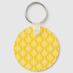 PORTE-CLÉS MOTIF VINTAGE JAUNE LUMINEUX AUDACIEUX 1 DE
