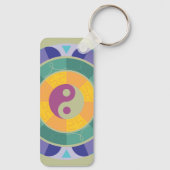 Porte-clés Motif Yin Yang Coloré (Verso)