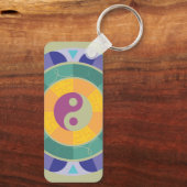 Porte-clés Motif Yin Yang Coloré (Verso)