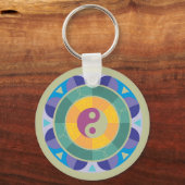 Porte-clés Motif Yin Yang Coloré (Verso)