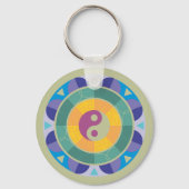 Porte-clés Motif Yin Yang Coloré (Verso)