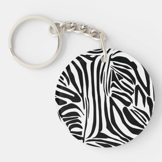 Porte-clés Motif zèbre (Devant)