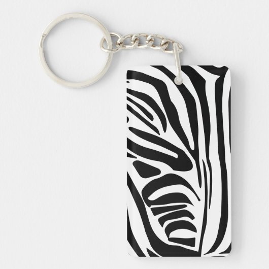 Porte-clés Motif zèbre (Devant)