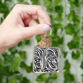 Porte-clés Motif zèbre (main)