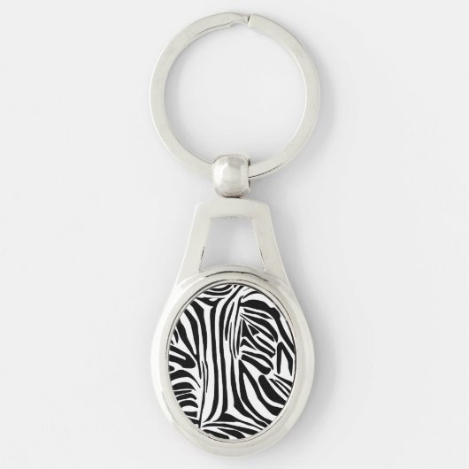 Porte-clés Motif zèbre (Devant)