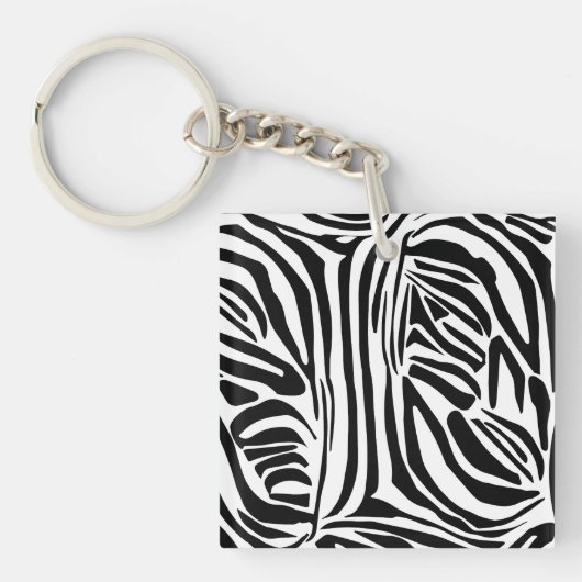 Porte-clés Motif zèbre (Devant)