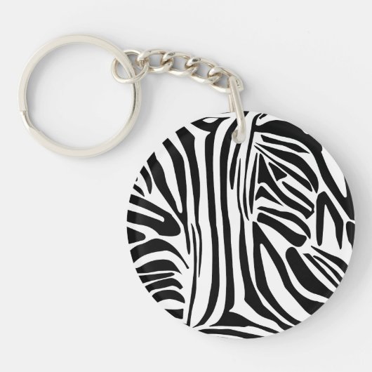 Porte-clés Motif zèbre (Devant)