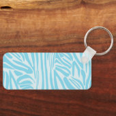 Porte-clés Motif Zèbre Bleu (Recto)