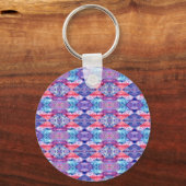 Porte-clés Motif Zigzag aquarelle (Recto)