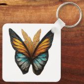 Porte-clés motifs à aile papillon sur la lumière (Verso)