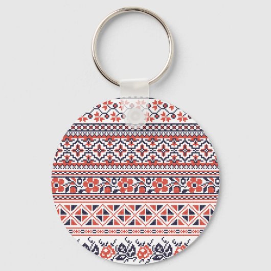 Porte-clés Motifs de conception de point de croix (Recto)