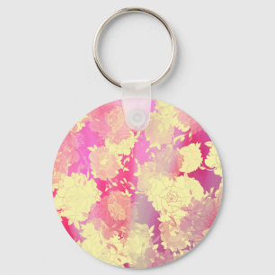 Porte-clés Motifs de fleurs japonaises.