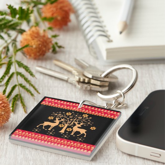 Porte-clés Motifs de Noël (Devant Droit)