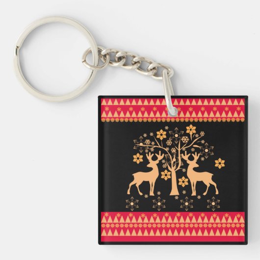 Porte-clés Motifs de Noël (Devant)