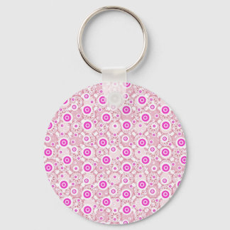 Porte-clés Motifs de points roses abstraits mignons