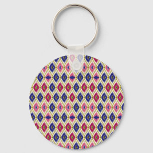 Porte-clés Motifs géométriques : Illustration textile traditi