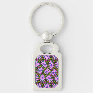 Porte-clés Motifs marguerite violet
