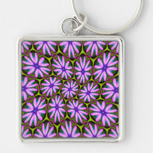 Porte-clés Motifs marguerite violet