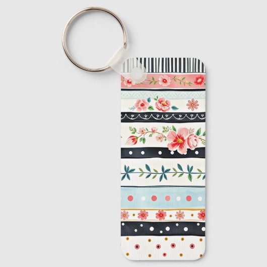 Porte-clés Motifs shabby chic mixtes (Recto)