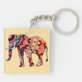 Porte-clés Motifs traditionnels chinois d'éléphant (Dos)