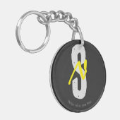 Porte-clés Motivation Acrylic Keychain – Minimal Design (Devant gauche)