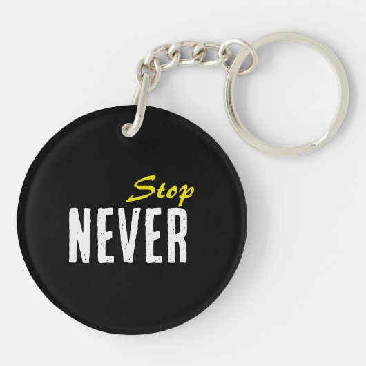 Porte-clés Motivation Acrylic Keychain – Minimal Design (Dos)