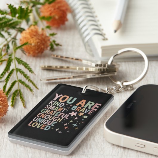Porte-clés Motivation de l'enseignant Premier jour Retour à l (Devant droit)