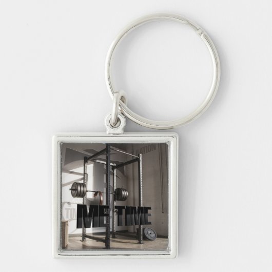 Porte-clés Motivation de l'entraînement au rack de squat - Te (Devant)